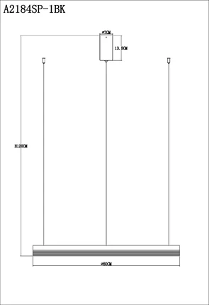 Подвесная люстра Arte Lamp MERCURY A2184SP-1BK